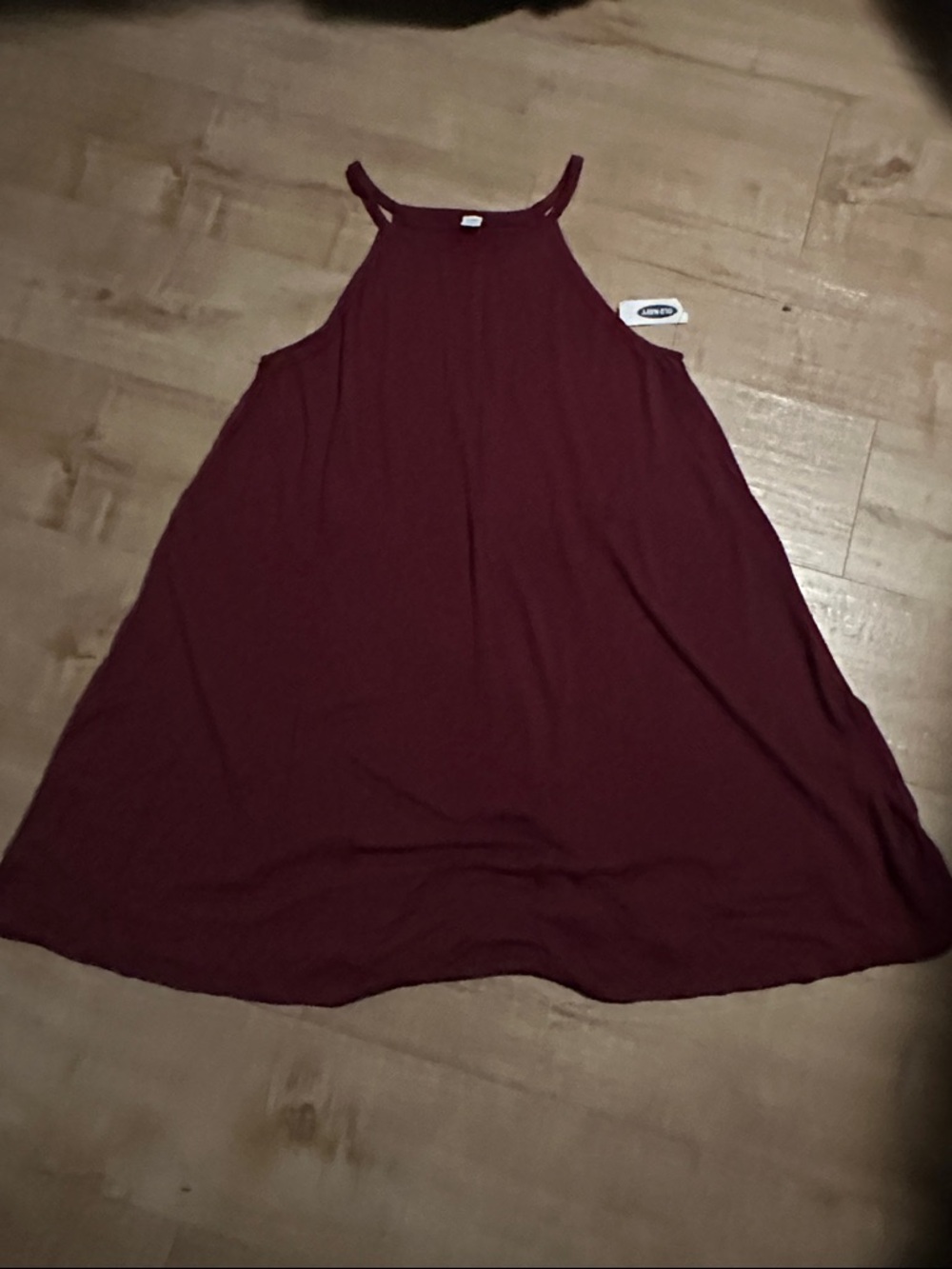 Old Navy Burgundy A-Line Tank Dress